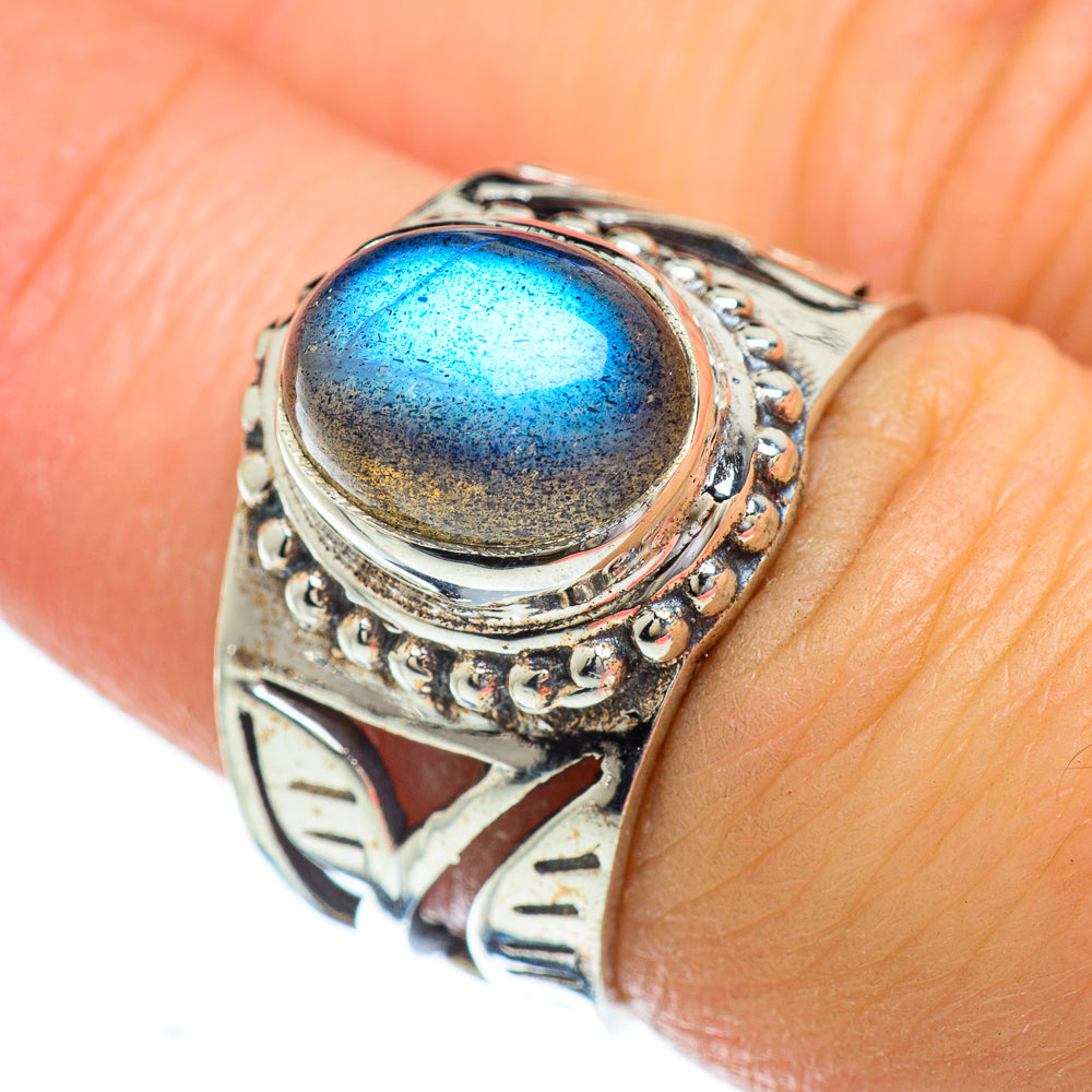 Labradorite Rings handcrafted by Anasilvercos - RING49360