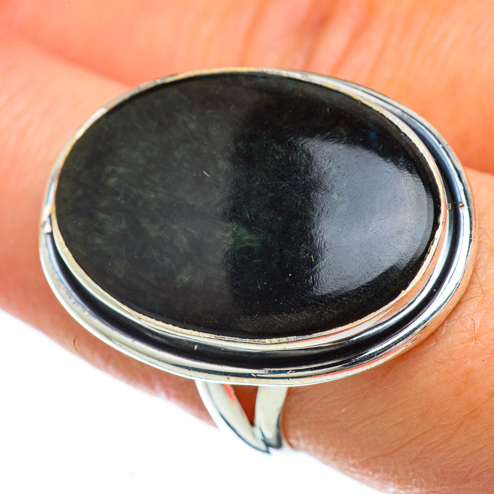 Seraphinite Rings handcrafted by Anasilvercos - RING49400
