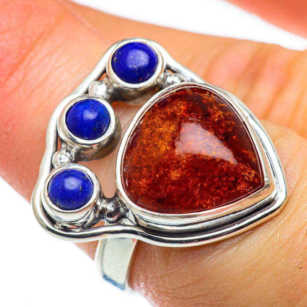 Baltic Amber Rings handcrafted by Anasilvercos - RING49503