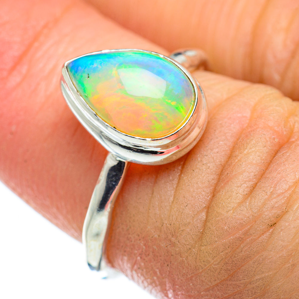 Ethiopian Opal Rings handcrafted by Anasilvercos - RING49558