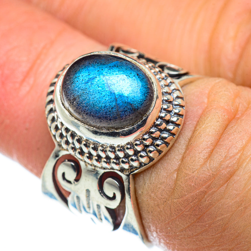 Labradorite Rings handcrafted by Anasilvercos - RING49600