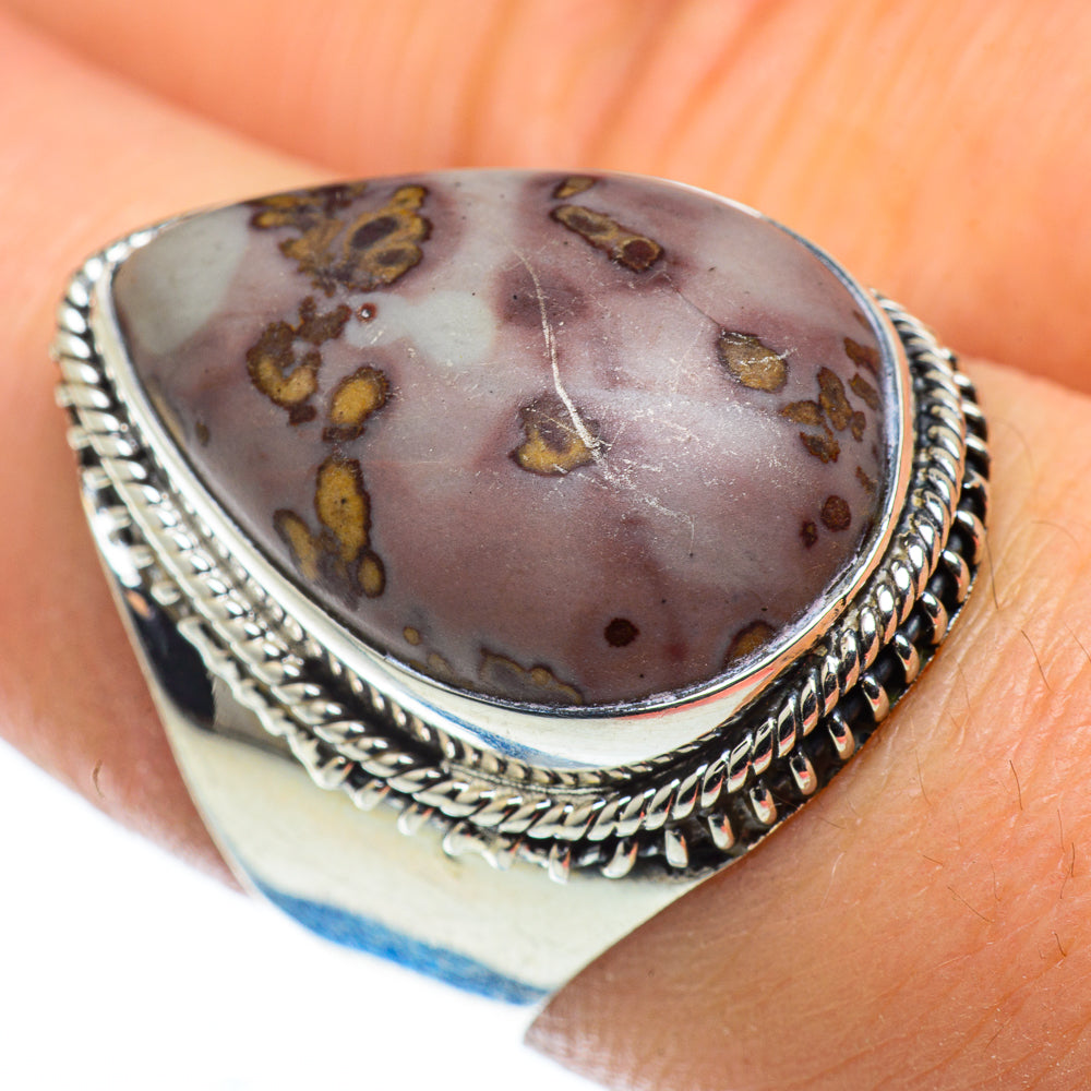 Coffee Bean Jasper Rings handcrafted by Anasilvercos - RING49607