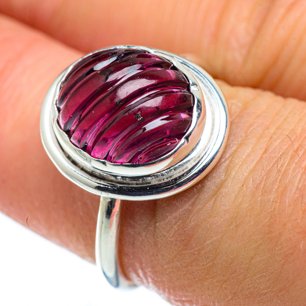 Garnet Rings handcrafted by Anasilvercos - RING49616