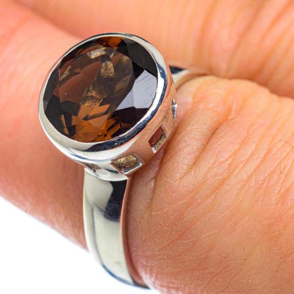 Smoky Quartz Rings handcrafted by Anasilvercos - RING49676