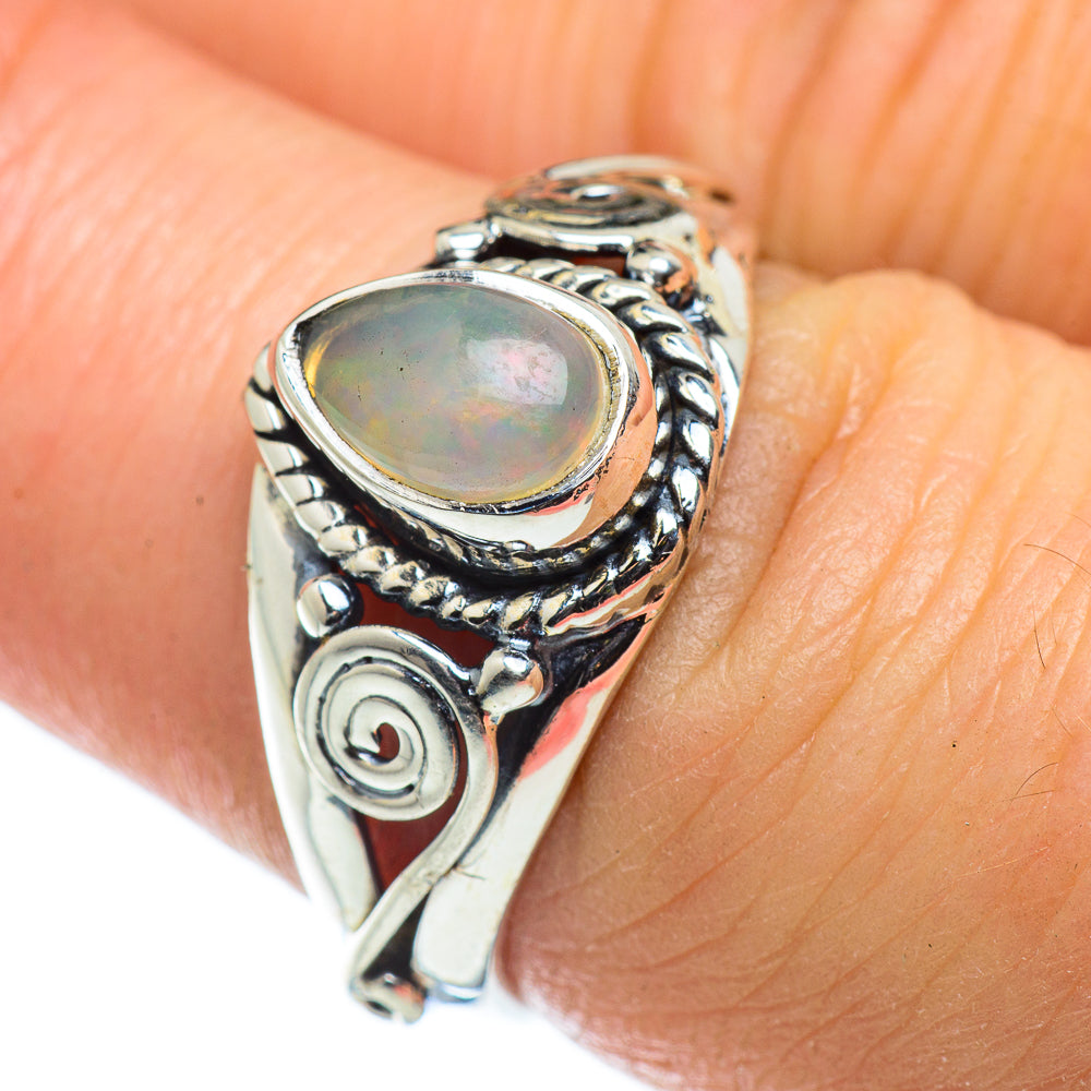 Ethiopian Opal Rings handcrafted by Anasilvercos - RING49764