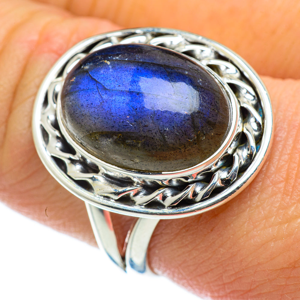 Labradorite Rings handcrafted by Anasilvercos - RING49770