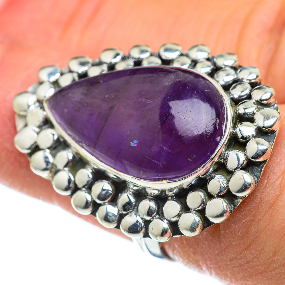 Amethyst Rings handcrafted by Anasilvercos - RING49840