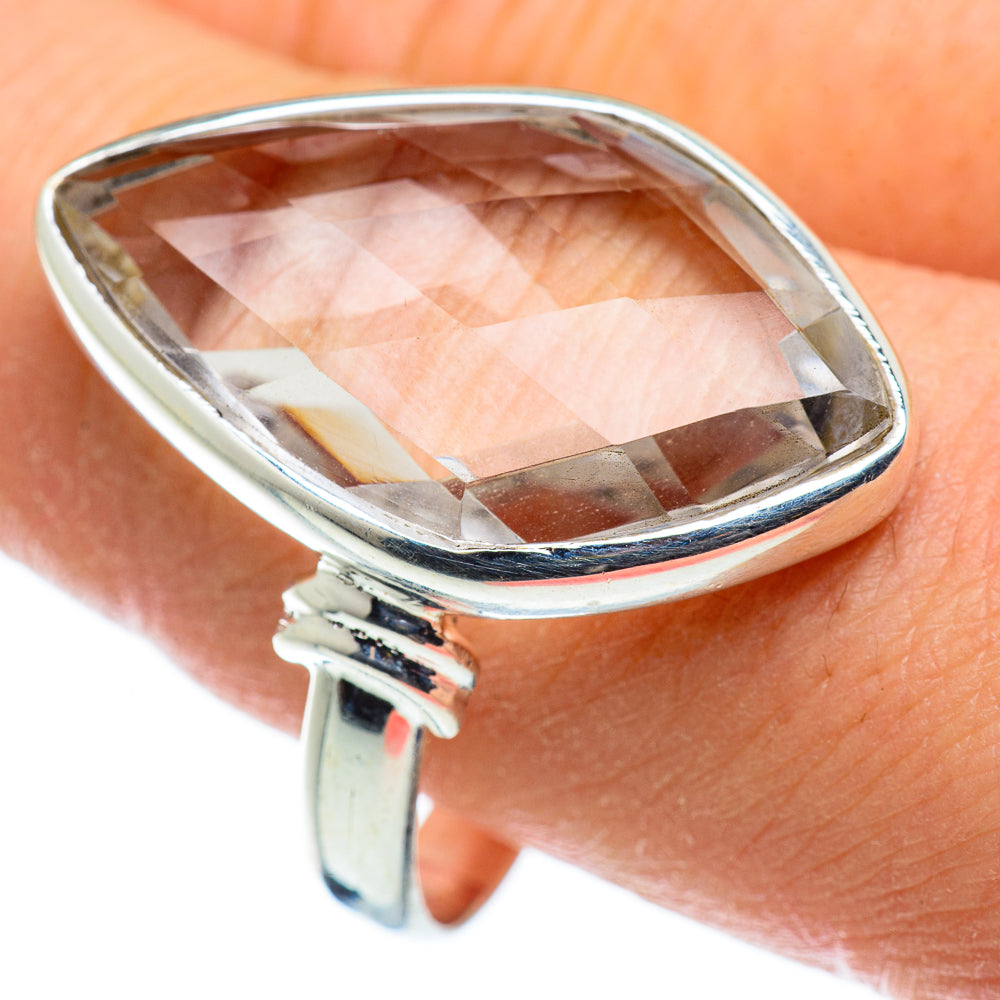 White Quartz Rings handcrafted by Anasilvercos - RING49883