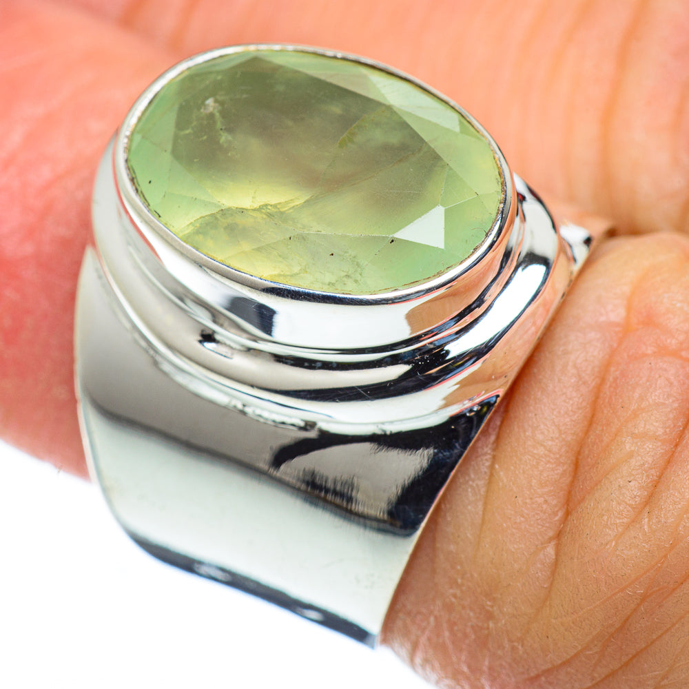 Prehnite Rings handcrafted by Anasilvercos - RING49927