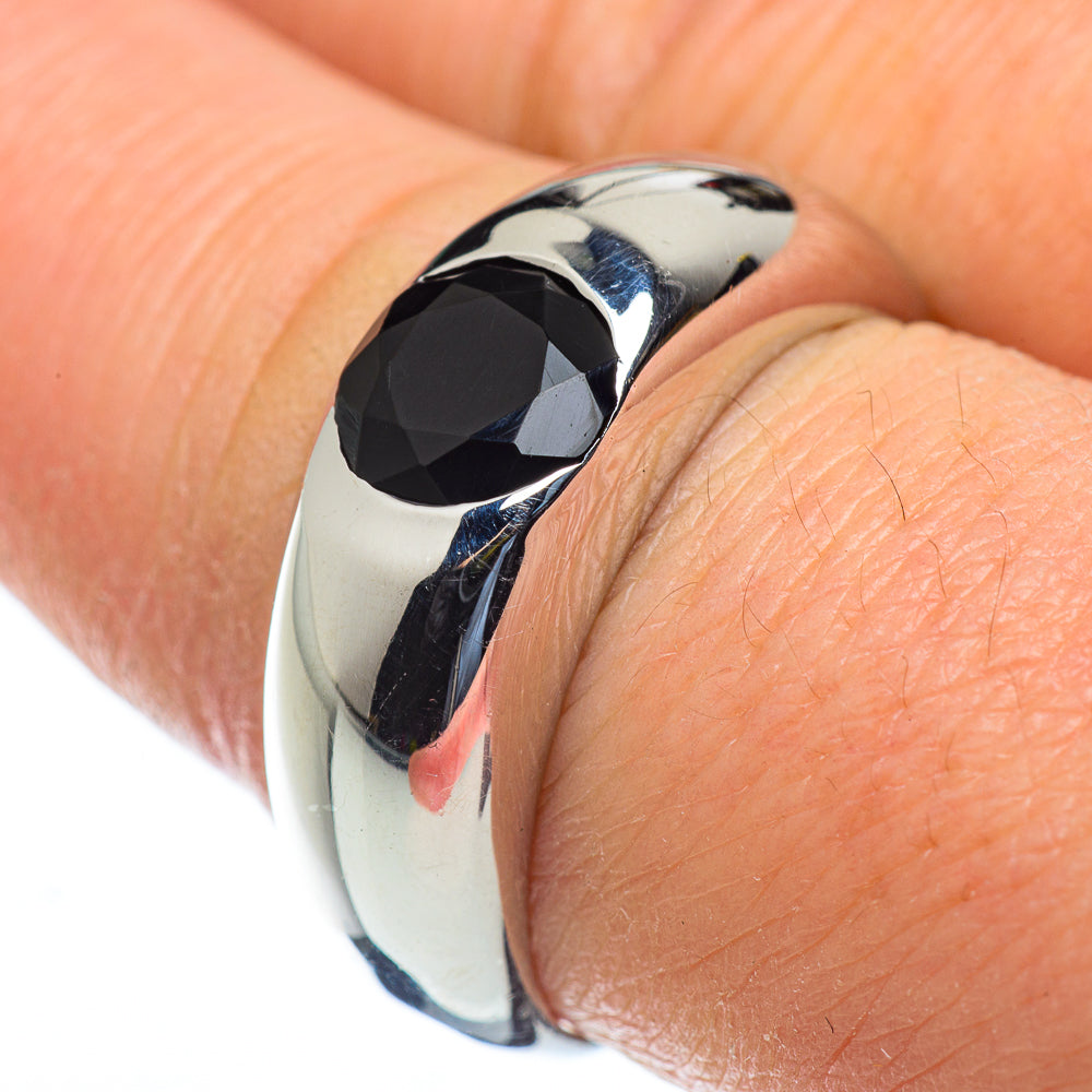 Black Onyx Rings handcrafted by Anasilvercos - RING50011