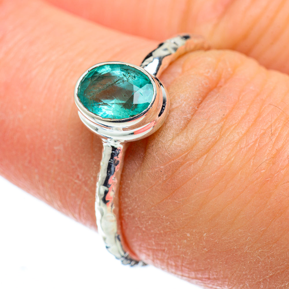 Zambian Emerald Rings handcrafted by Anasilvercos - RING50158