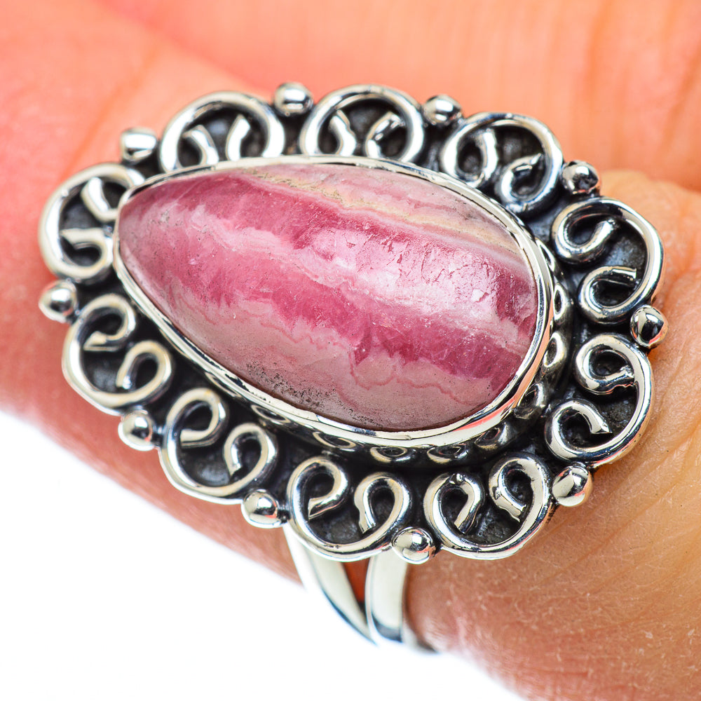 Rhodochrosite Rings handcrafted by Anasilvercos - RING50168