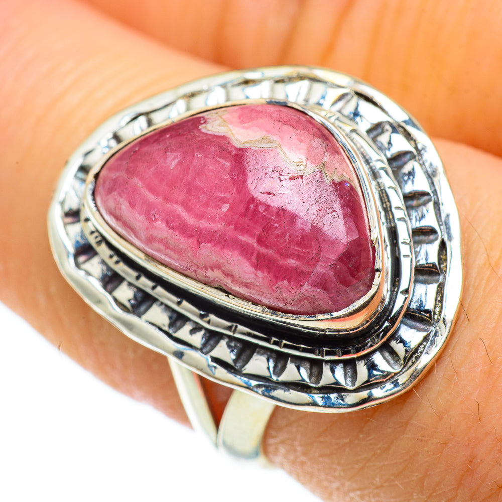 Rhodochrosite Rings handcrafted by Anasilvercos - RING50301