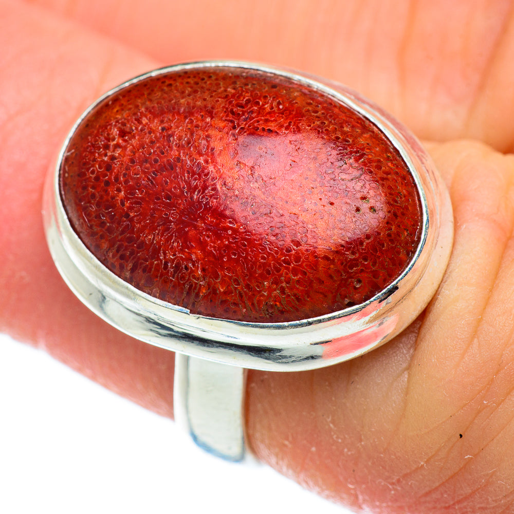 Sponge Coral Rings handcrafted by Anasilvercos - RING50329