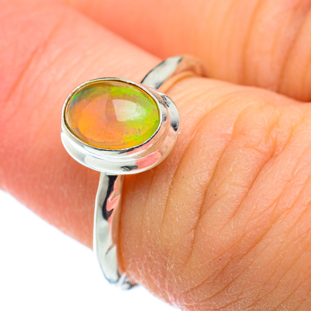 Ethiopian Opal Rings handcrafted by Anasilvercos - RING50343