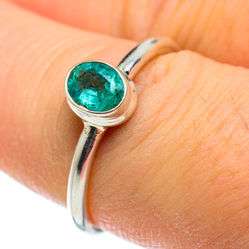 Zambian Emerald Rings handcrafted by Anasilvercos - RING50353