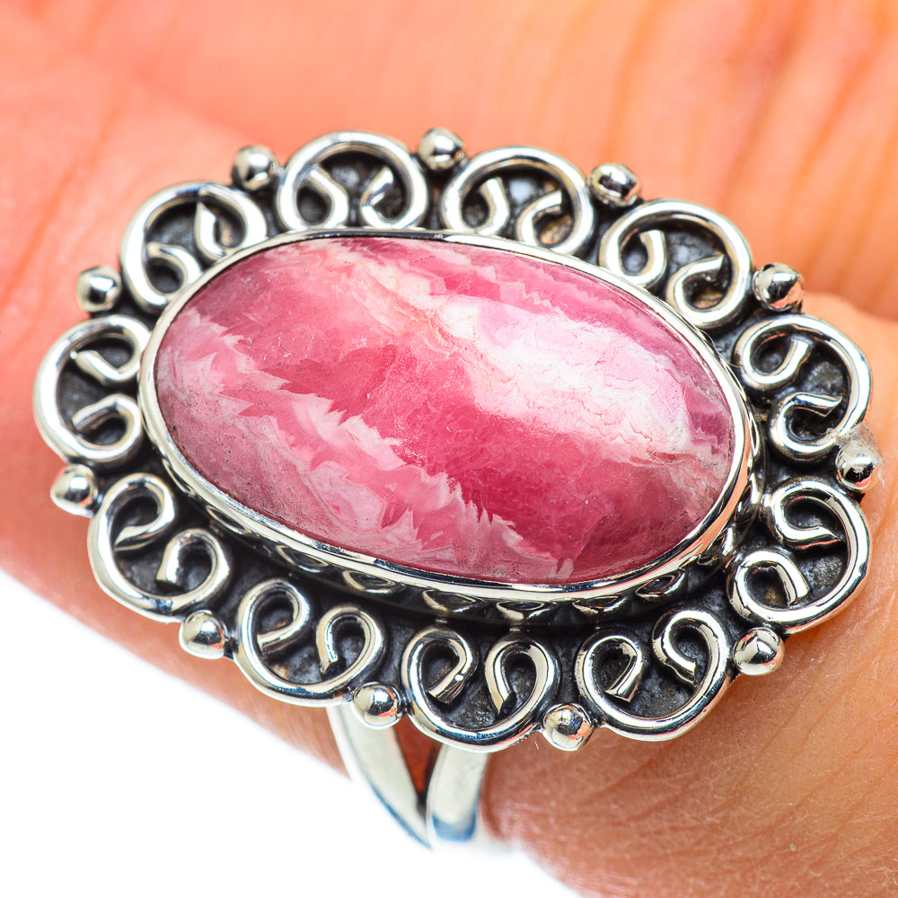 Rhodochrosite Rings handcrafted by Anasilvercos - RING50361