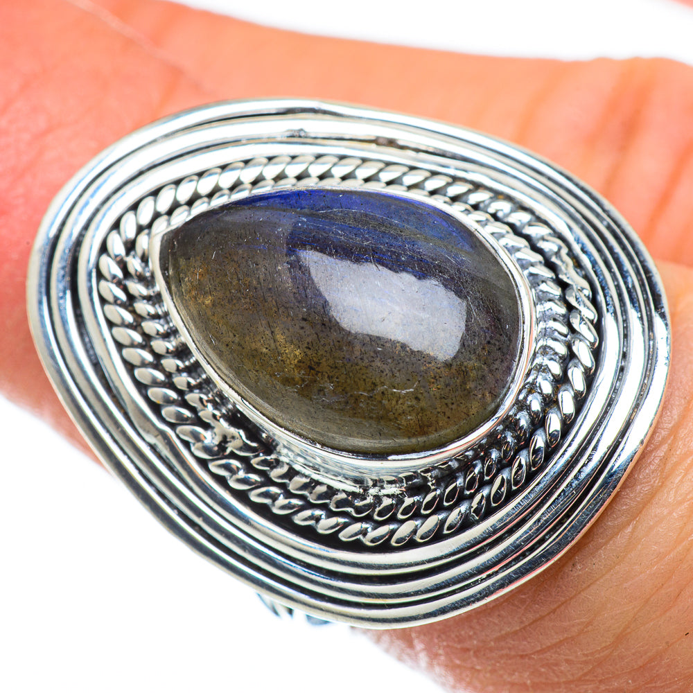Labradorite Rings handcrafted by Anasilvercos - RING50439