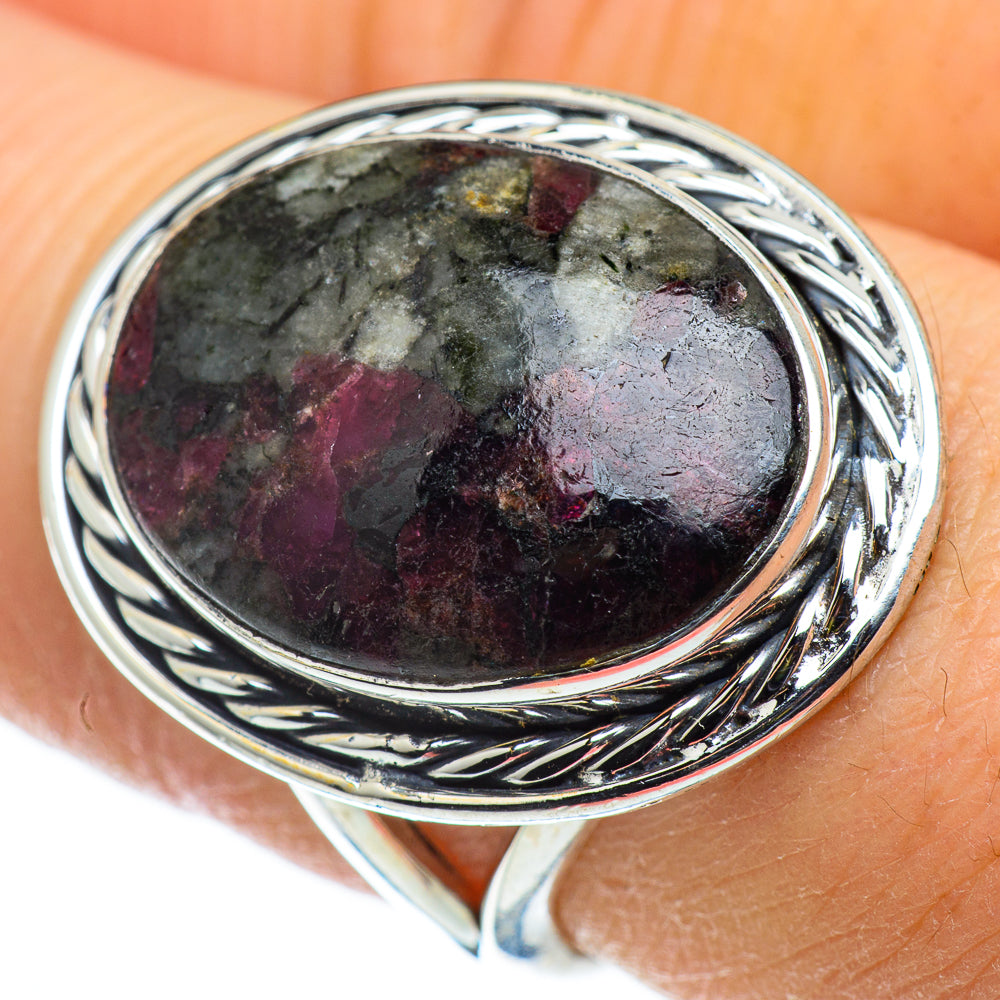 Russian Eudialyte Rings handcrafted by Anasilvercos - RING50456
