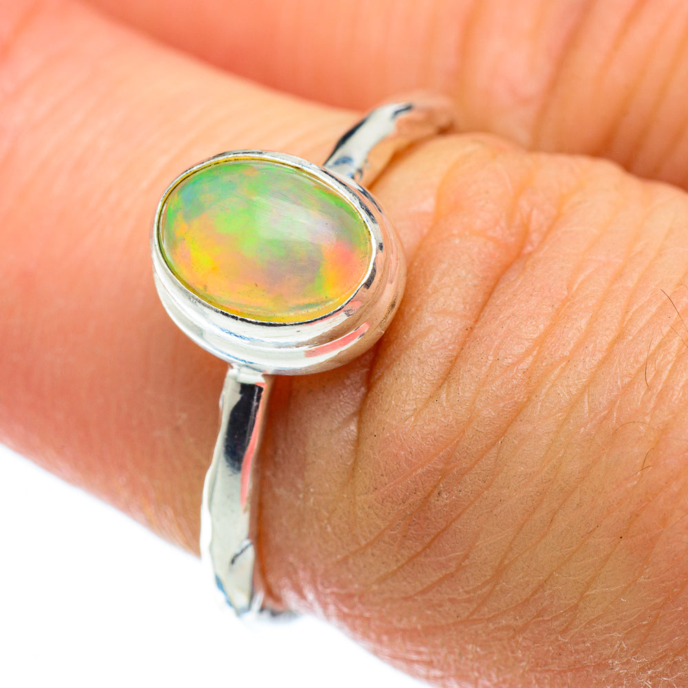 Ethiopian Opal Rings handcrafted by Anasilvercos - RING50464