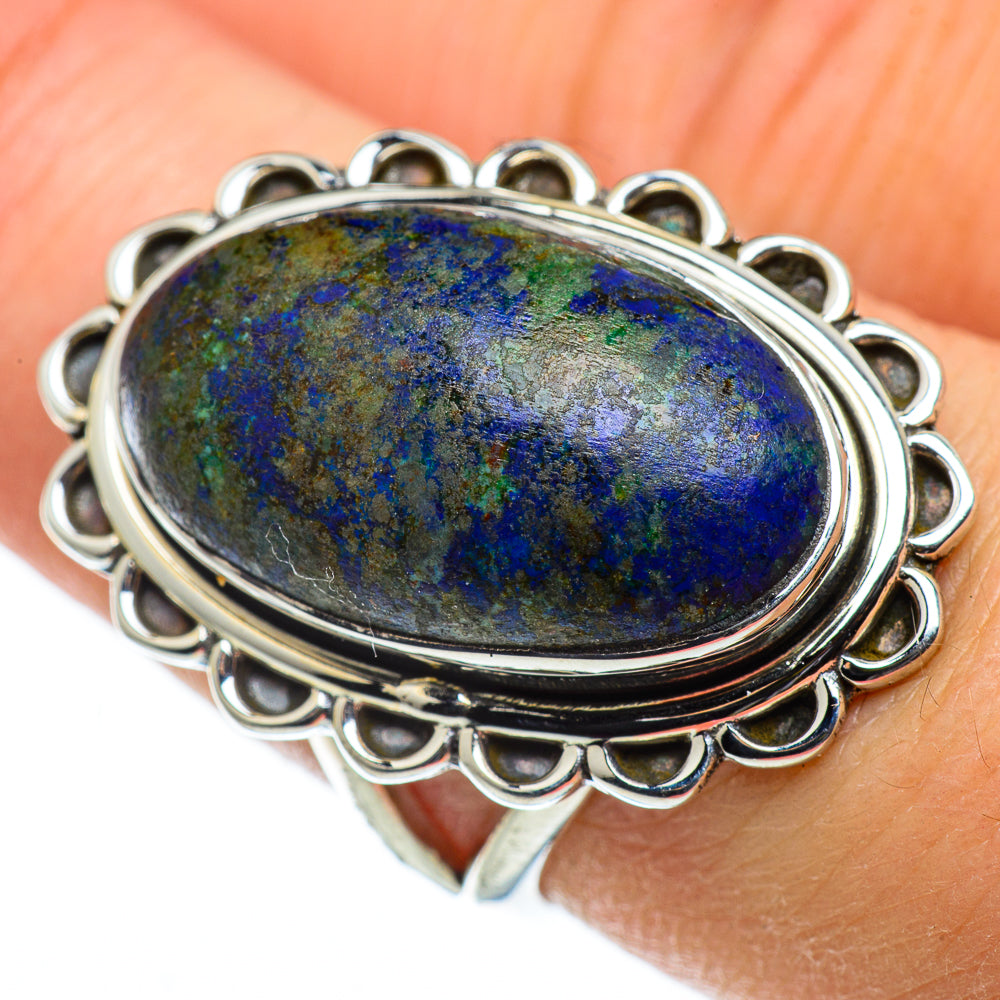 Azurite Rings handcrafted by Anasilvercos - RING50488