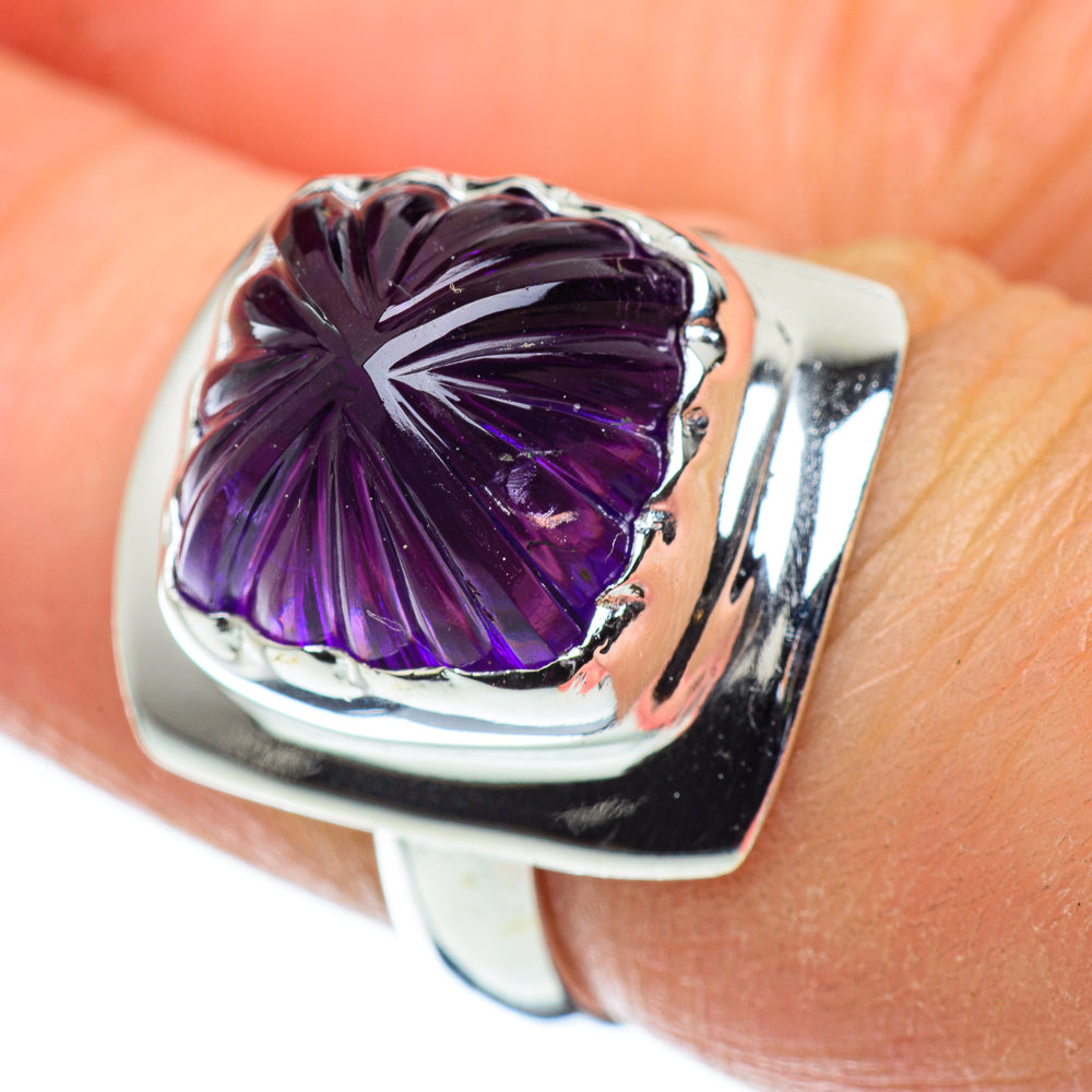 Amethyst Rings handcrafted by Anasilvercos - RING50529