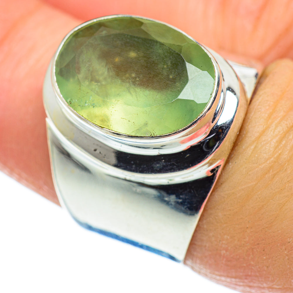 Prehnite Rings handcrafted by Anasilvercos - RING50559