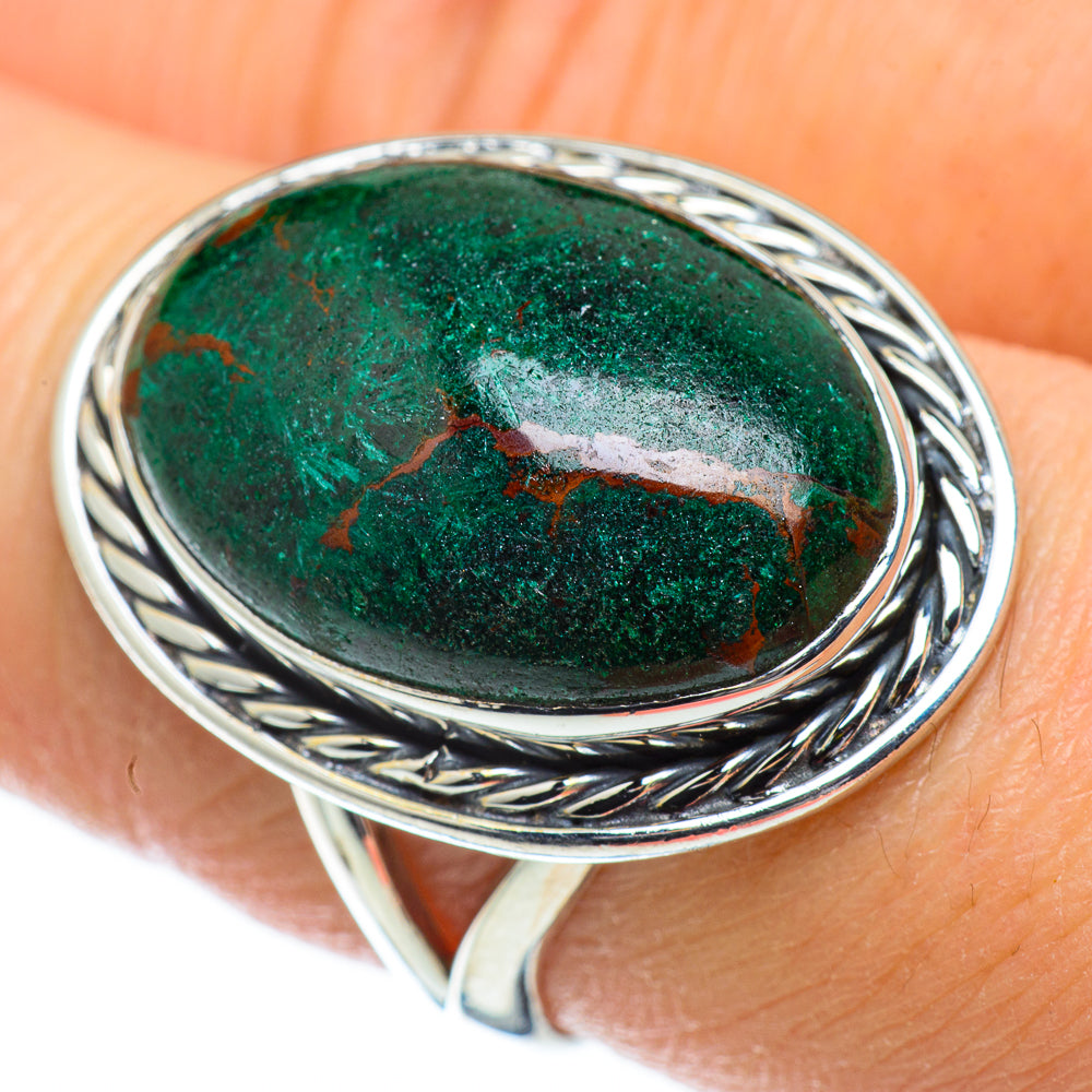 Chrysocolla Rings handcrafted by Anasilvercos - RING50673