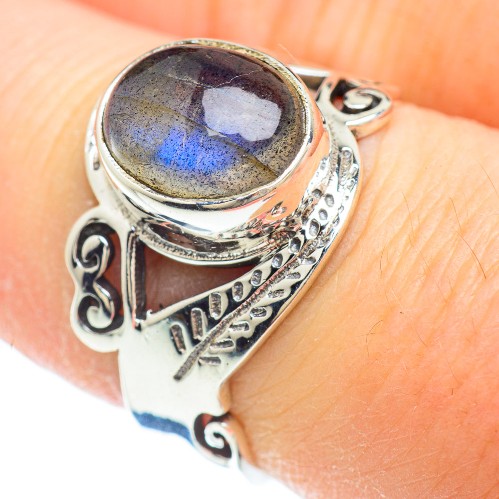 Labradorite Rings handcrafted by Anasilvercos - RING50774