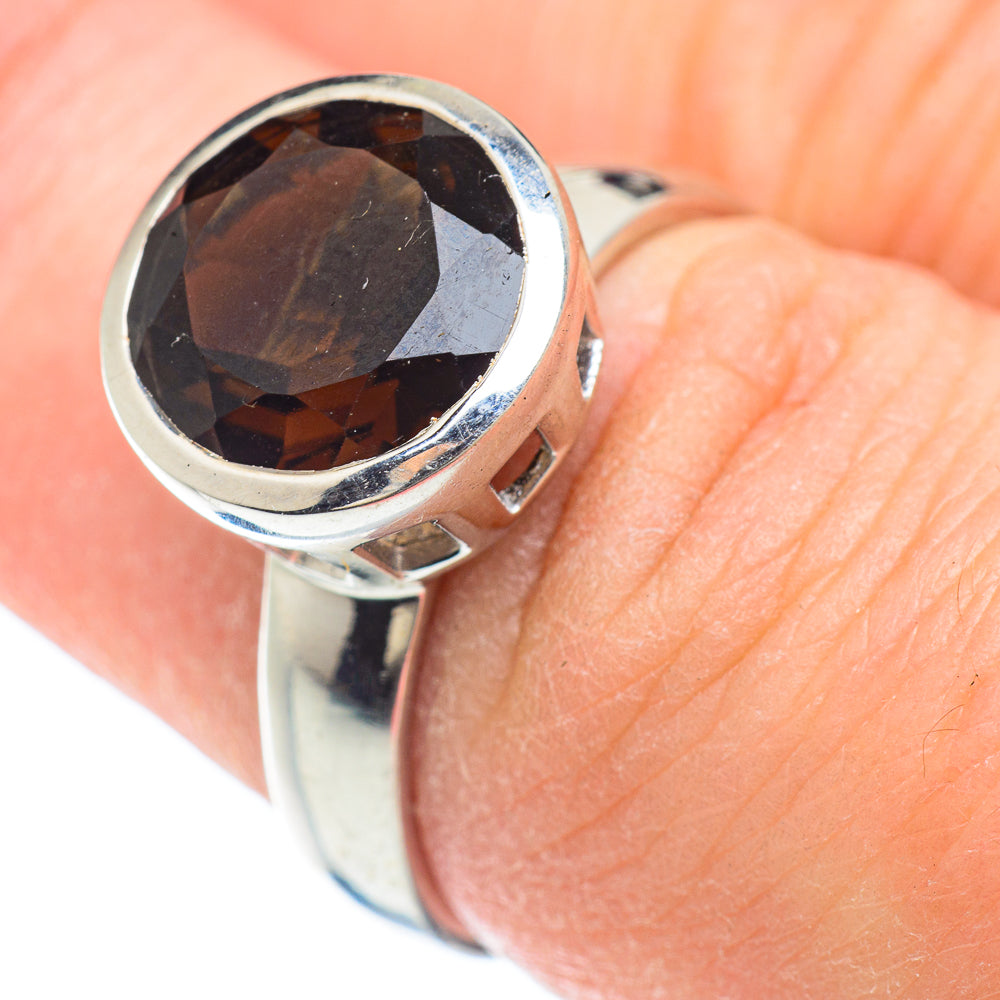 Smoky Quartz Rings handcrafted by Anasilvercos - RING50781
