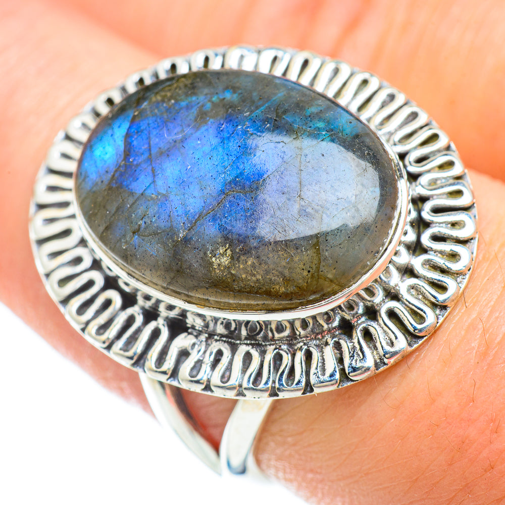 Labradorite Rings handcrafted by Anasilvercos - RING50937