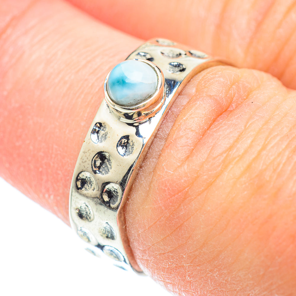 Larimar Rings handcrafted by Anasilvercos - RING51030