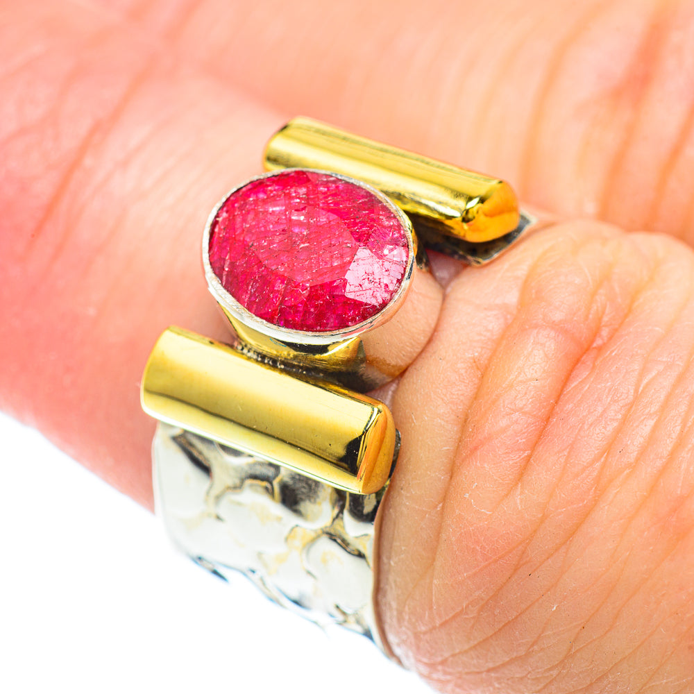 Red Sillimanite Rings handcrafted by Anasilvercos - RING51127