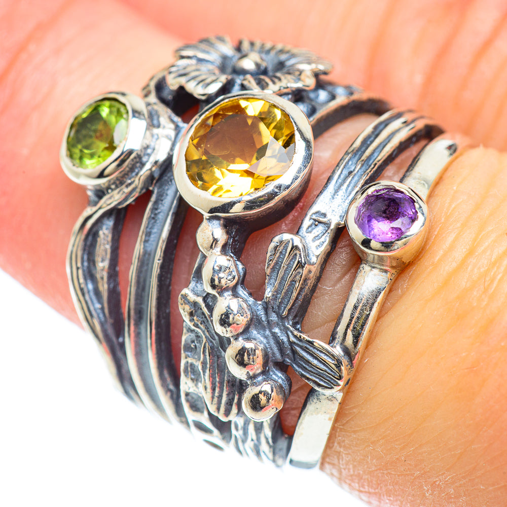 Citrine Rings handcrafted by Anasilvercos - RING51137