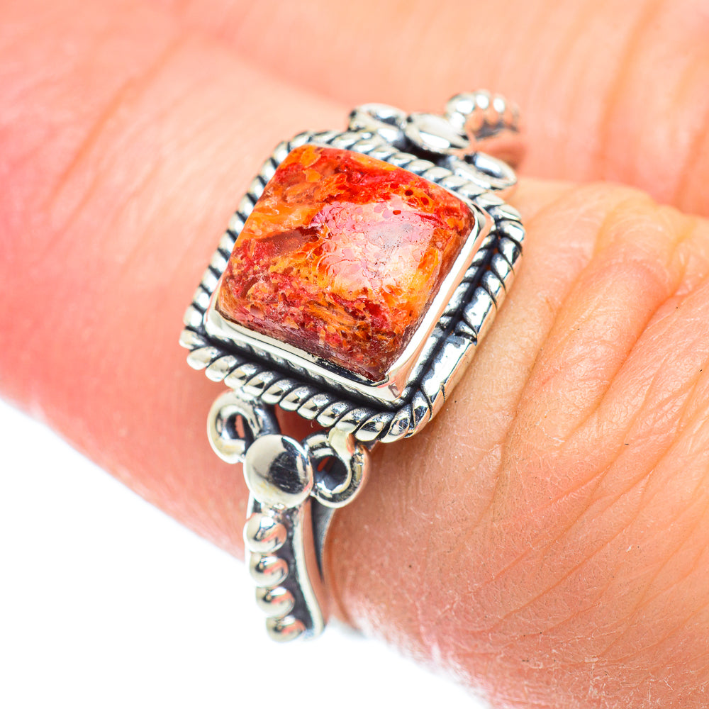 Sponge Coral Rings handcrafted by Anasilvercos - RING51217