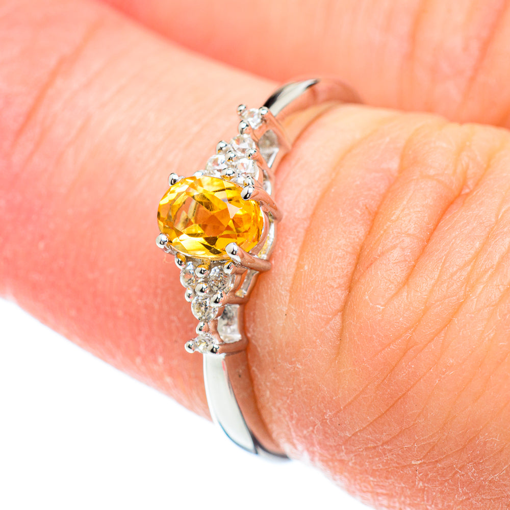 Citrine Rings handcrafted by Anasilvercos - RING51296