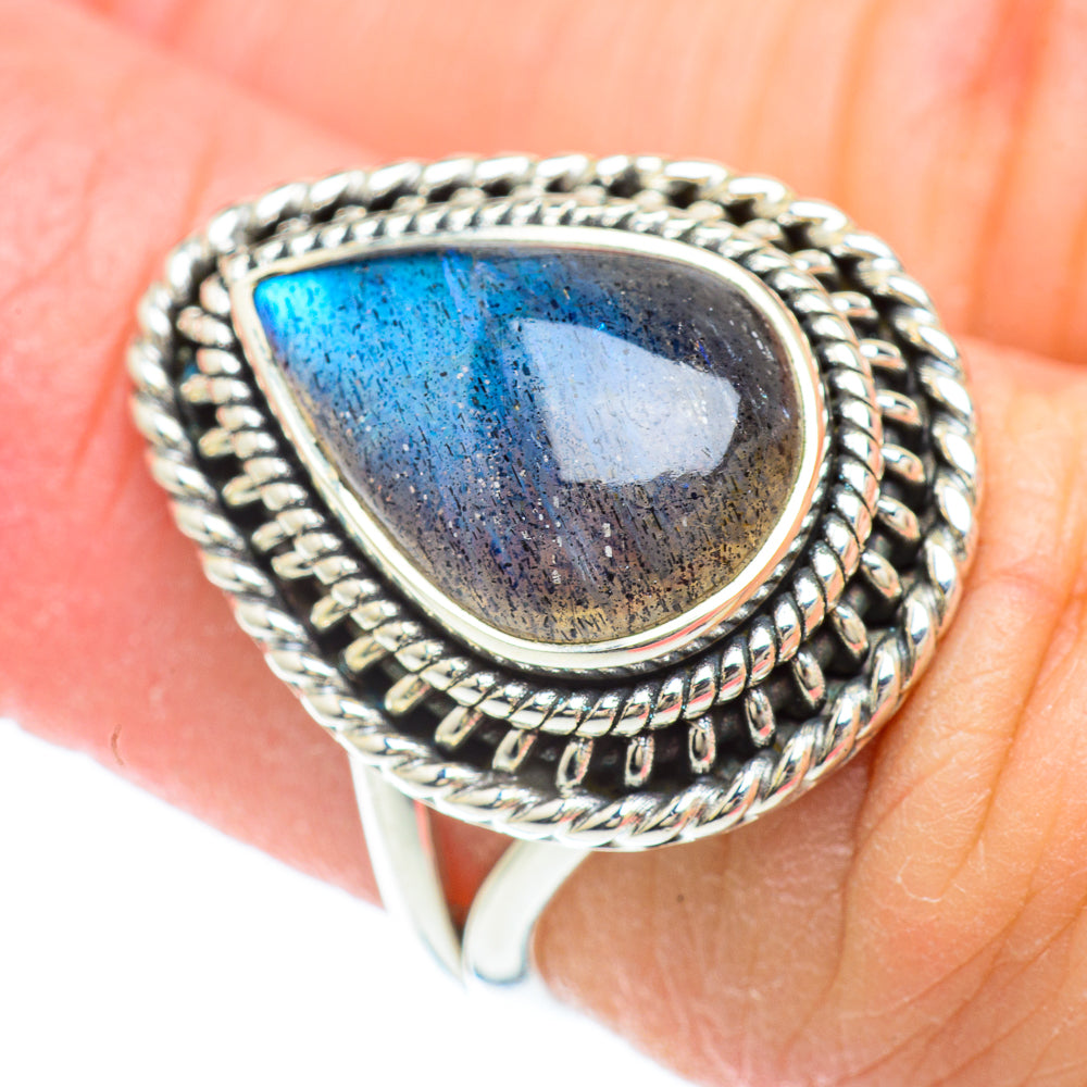 Labradorite Rings handcrafted by Anasilvercos - RING51306