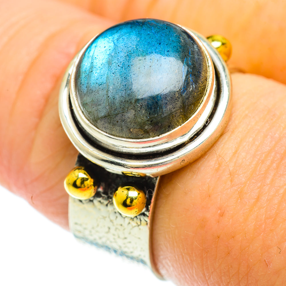 Labradorite Rings handcrafted by Anasilvercos - RING51387
