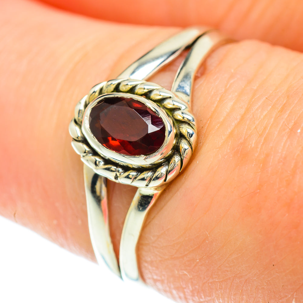 Garnet Rings handcrafted by Anasilvercos - RING51396