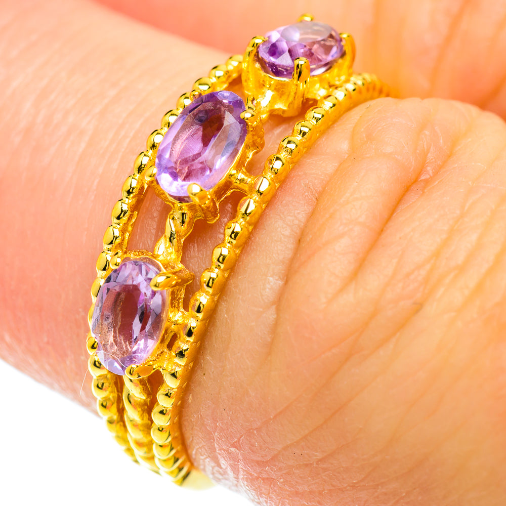 Amethyst Rings handcrafted by Anasilvercos - RING51450