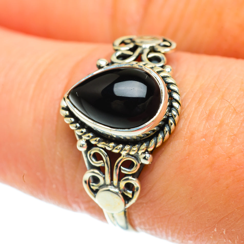 Black Onyx Rings handcrafted by Anasilvercos - RING51482