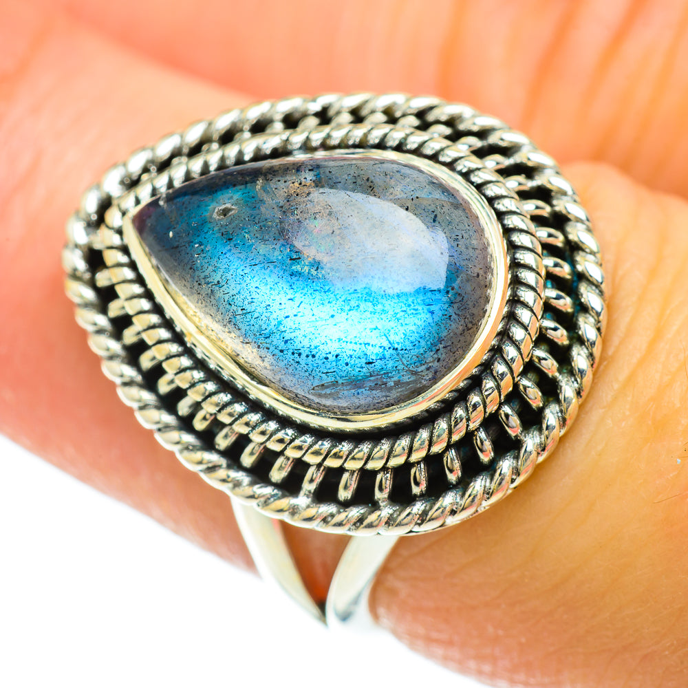 Labradorite Rings handcrafted by Anasilvercos - RING51490