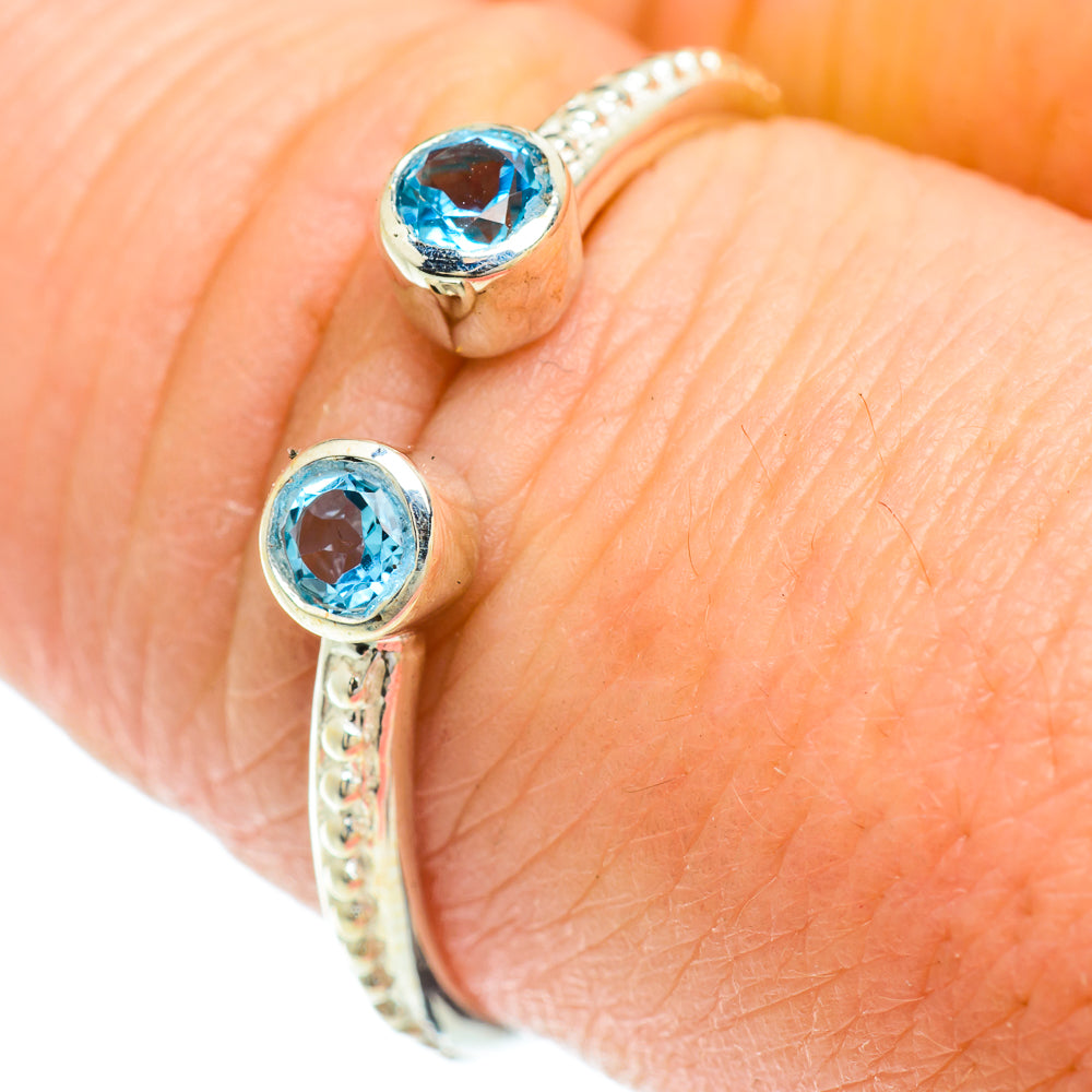 Blue Topaz Rings handcrafted by Anasilvercos - RING51531