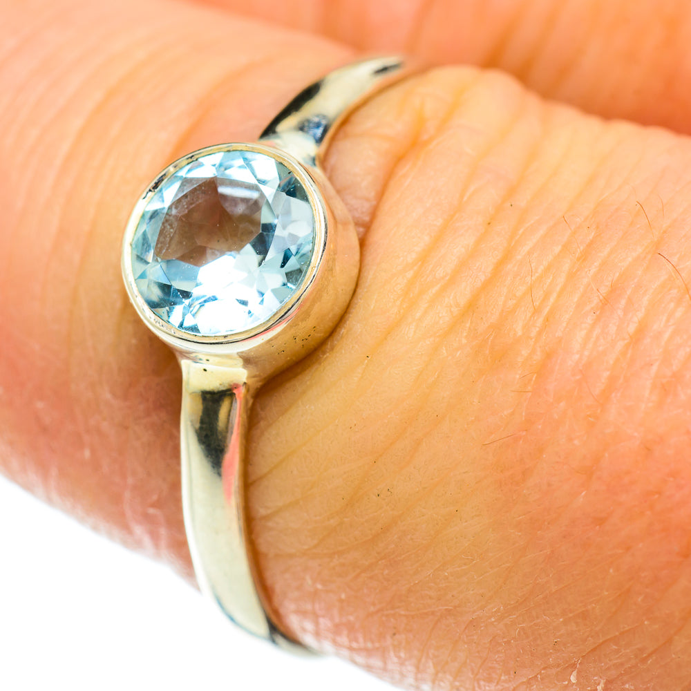 Blue Topaz Rings handcrafted by Anasilvercos - RING51534