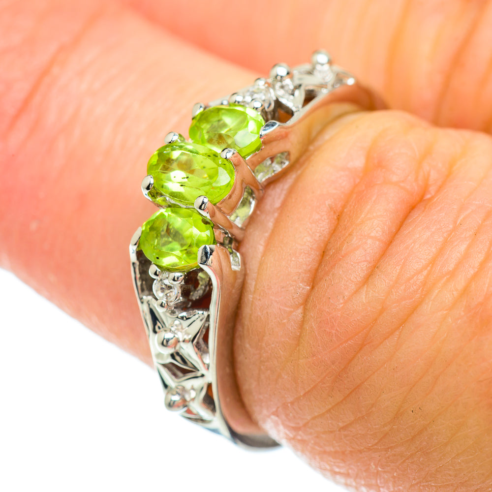 Peridot Rings handcrafted by Anasilvercos - RING51538