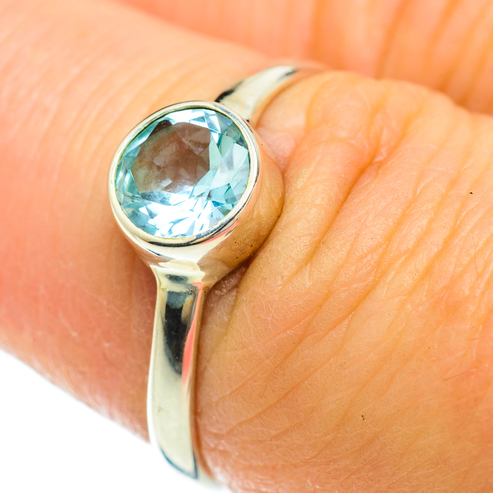 Blue Topaz Rings handcrafted by Anasilvercos - RING51567