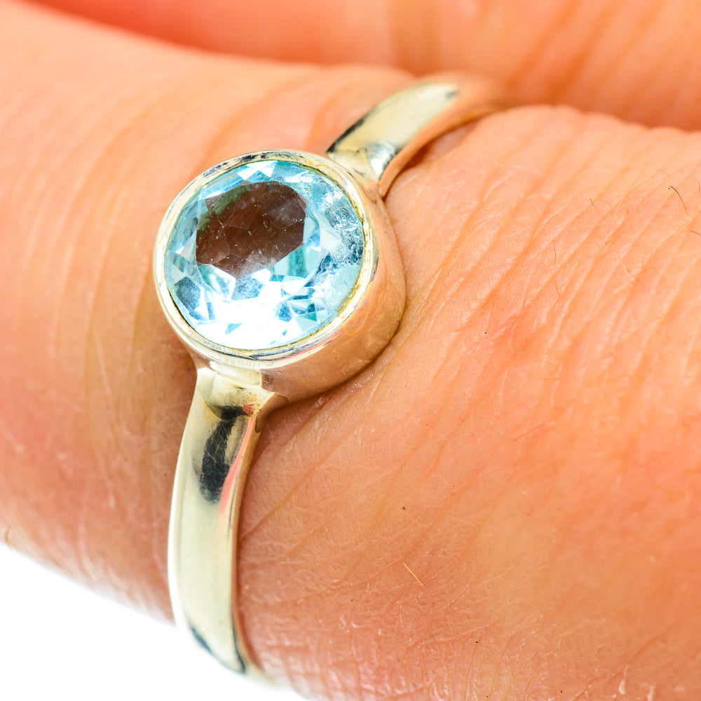 Blue Topaz Rings handcrafted by Anasilvercos - RING51646