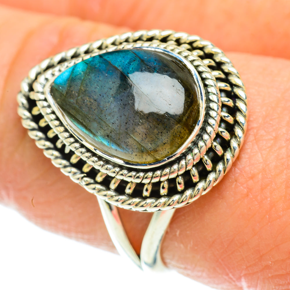 Labradorite Rings handcrafted by Anasilvercos - RING51678