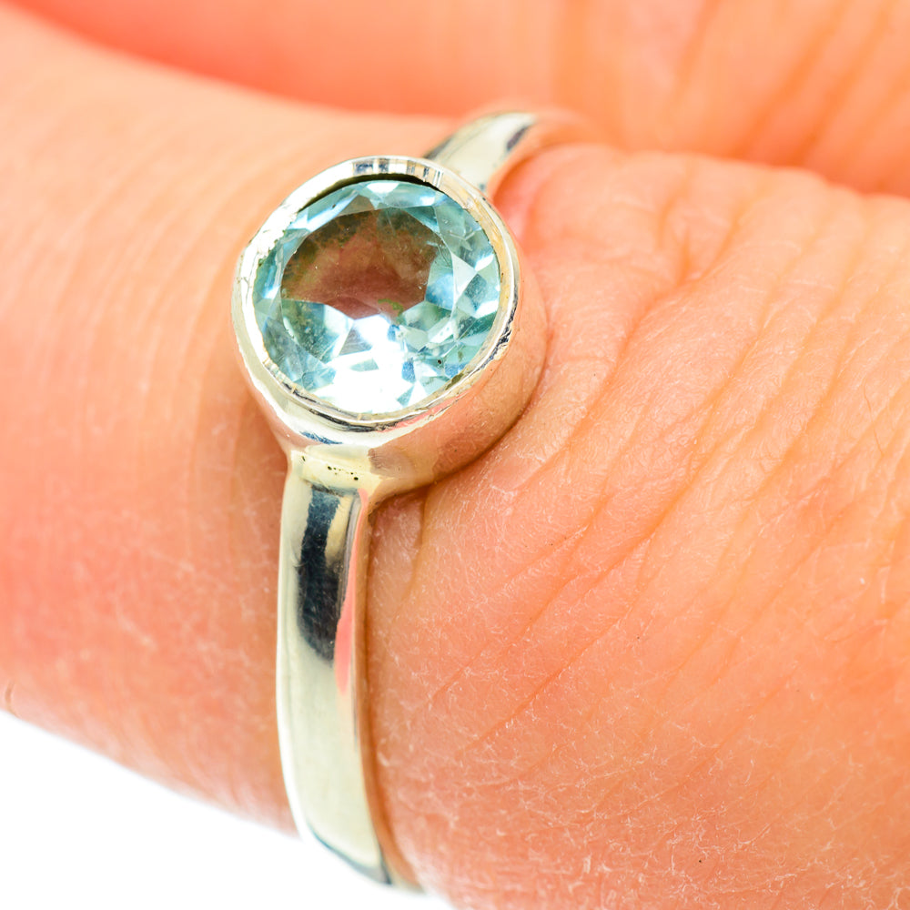 Blue Topaz Rings handcrafted by Anasilvercos - RING51722