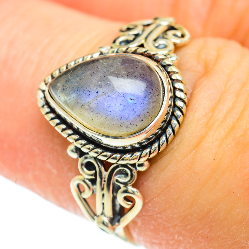 Labradorite Rings handcrafted by Anasilvercos - RING51725